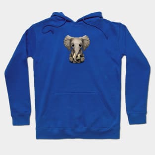 Cute Baby Elephant With Football Soccer Ball Hoodie